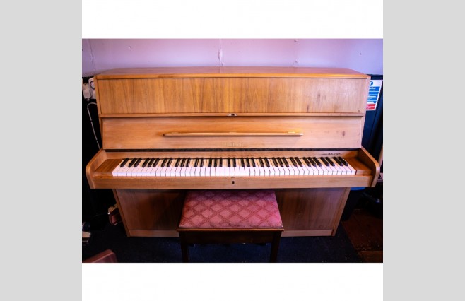 Used Ronisch Satin Teak Upright Piano Trade Price Bargain (SN:A64656) - Image 1